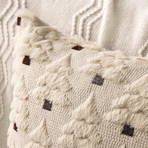 Christmas Tree Decorative Euro Throw Pillow Covers 24x24 Inch Beige in 24x24 Inch in Beige, alternate view 7