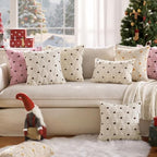 Christmas Tree Decorative Throw Pillow Covers 22x22 Inch Beige in 22x22 Inch in Beige, alternate view 5