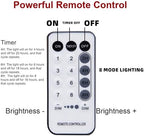 Christmas Tree Lights, 448 LED Waterfall Tree Topper Lights with Remote & 8 Lighting Modes, 8.2FT X 16 Lines, alternate view