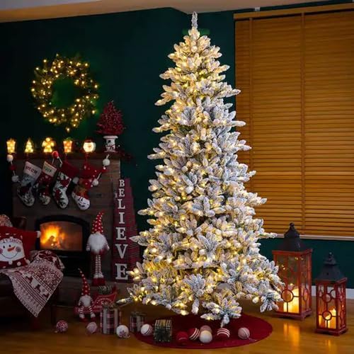 Christmas Tree Lights, 448 LED Waterfall Tree Topper Lights with Remote & 8 Lighting Modes, 8.2FT X 16 Lines, alternate view