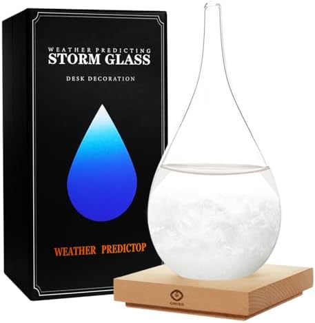 Christmas Unique Gifts, Storm Glass Weather Predictor, Christmas Snow Globe Barometer, Storm Glass Weather
