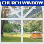 Church Sidewalls for 10x10 Pop Up Canopy, Gray(3Pcs Sidewalls Only), alternate view 4