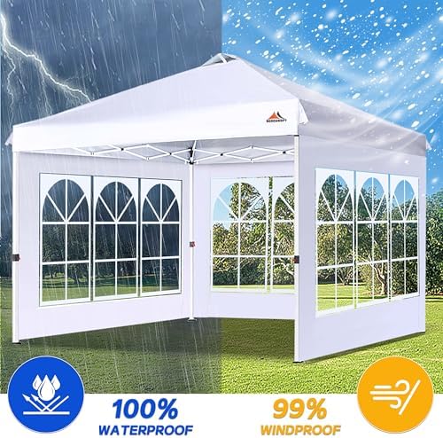 Church Window Sidewall for 10x10 Canopy Frame, 3 Pack Sunwalls Only,(Forest Green), alternate view 5