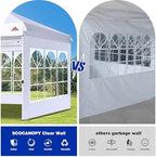 Church Window Sidewall for 10x10 Canopy Frame, 3 Pack Sunwalls Only,(Red) in Red, alternate view 6