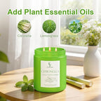 Citronella Large Scented Candle Outdoor Indoor, 3-Wick 22oz Long Lasting Scented Candle, Natural Soy Wax, alternate view 3