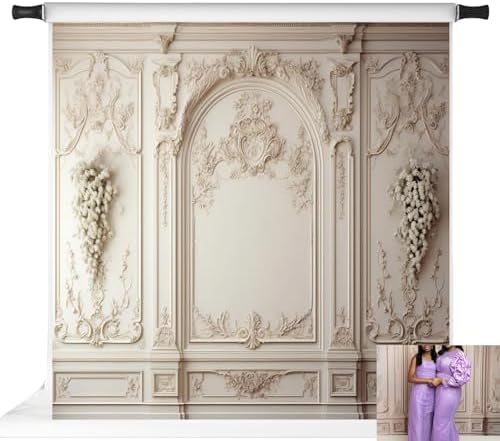 Classic Interior Photography Backdrops Indoor Room White Blossoms Retro Portrait Wedding Photo Background