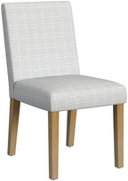 Classic Parsons Dining Chair - Cream Mini Grid Pattern (Single Pack) in Single Pack in Cream Mini Grid Pattern