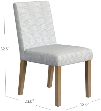 Classic Parsons Dining Chair - Cream Mini Grid Pattern (Single Pack) in Single Pack in Cream Mini Grid Pattern, alternate