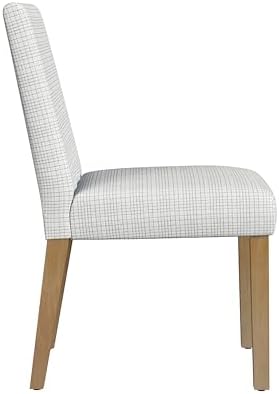Classic Parsons Dining Chair - Cream Mini Grid Pattern (Single Pack) in Single Pack in Cream Mini Grid Pattern, alternate