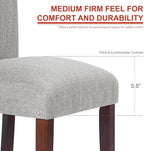 Classic Parsons Dining Chair - Light Gray (Single Pack), alternate view 3