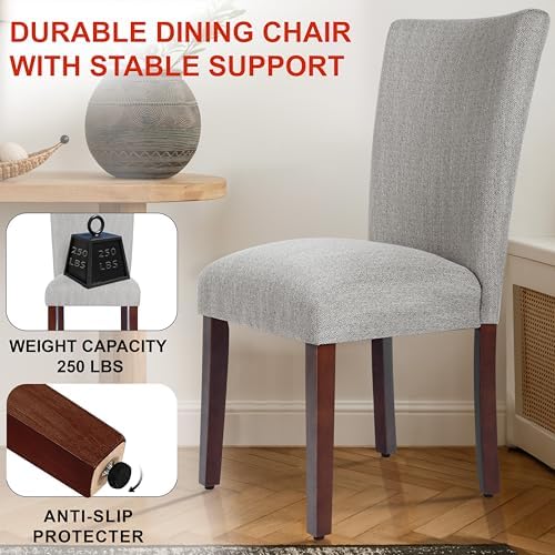 Classic Parsons Dining Chair - Light Gray (Single Pack), alternate view 4