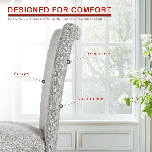 Classic Parsons Dining Chair - Light Gray (Single Pack), alternate view 5