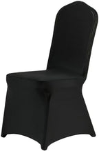 Classic Series 140GSM 10PCS Spandex Dining Chair Cover, Black in Black