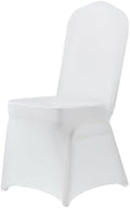 Classic Series 140GSM 30PCS Spandex Dining Chair Cover, White in White