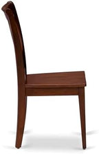 CLC-ESP-W Clarksville Dining Room Chairs - Double Cross Back Wood Seat Chairs, Set of 2, Espresso, alternate view 6