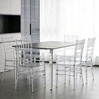 Clear Acrylic Chiavari Chairs, Modern Dining Chairs Set of 20, Accent Event Ghost Chairs for Wedding Party Event, alternate
