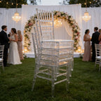 Clear Acrylic Chiavari Chairs, Modern Dining Chairs Set of 20, Accent Event Ghost Chairs for Wedding Party Event, alternate