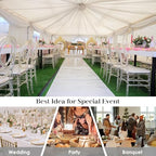 Clear Acrylic Chiavari Chairs, Modern Dining Chairs Set of 48, Accent Event Ghost Chairs for Wedding Party Event, alternate