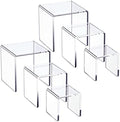 Clear Acrylic Display Risers 2 Sets in 3"x4"x5" in Transparent
