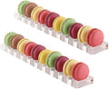 Clear Acrylic Macaron/Cookies Display Tray, 2 Packs (Capacity:10) in Clear