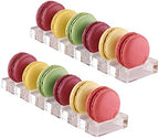 Clear Acrylic Macaron/Cookies Display Tray, 2 Packs (Capacity:6) in Clear
