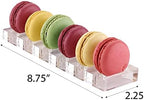 Clear Acrylic Macaron/Cookies Display Tray, 2 Packs (Capacity:6) in Clear, alternate view 2
