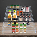 Clear Acrylic Spice Rack for Countertops- 6 Tier in Clear, alternate view 2