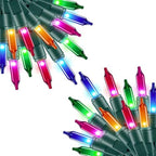 Clear Christmas Lights 2 Pack 20 Feet 100 Counts Multicolor in Multicolor