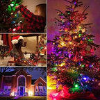 Clear Christmas Lights 2 Pack 20 Feet 100 Counts Multicolor in Multicolor, alternate view 6