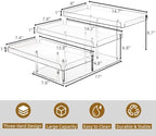 Clear Cupcake Stand, 3 Tiered Acrylic Dessert Table Display Set in Clear, alternate view 3