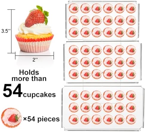 Clear Cupcake Stand, 3 Tiered Acrylic Dessert Table Display Set in Clear, alternate view 5