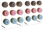 Clear Donut Stands, Acrylic Donut Wall Display Stand, 2 Pack Donut Board for Dessert Table, Bagel Doughnuts