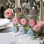 Clear Donut Stands, Acrylic Donut Wall Display Stand, 2 Pack Donut Board for Dessert Table, Bagel Doughnuts, alternate view 6