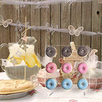 Clear Donut Stands, Acrylic Donut Wall Display Stand, 2 Pack Donut Board for Dessert Table, Bagel Doughnuts, alternate view 7