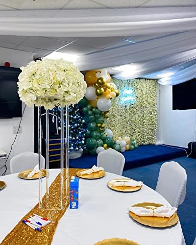 Clear Flower Stand, 40 Inch Tall 10 Inch Dia. Wedding Decoration Table Centerpiece Clear Acrylic Floor Vase, alternate view 5