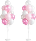 Clear Pink Balloon Column Stand Kit with Base&Pole for Floor&Table Party Decor in 2 Count (Pack of 1) in Jelly