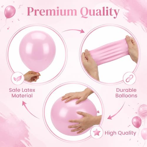 Clear Pink Balloon Column Stand Kit with Base&Pole for Floor&Table Party Decor in 2 Count (Pack of 1) in Jelly, alternate