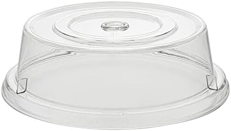 Clear Polycarbonate Plate Cover, 9.4 x 2.8 In, 10 Pack in Clear