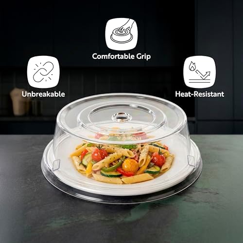 Clear Polycarbonate Plate Cover, 9.4 x 2.8 In, 10 Pack in Clear, alternate view 4