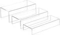 Clear Riser Display Shelf 3pcs, Desktop Rectangular Acrylic Display Shelves Storage Organizer, Acrylic Stands