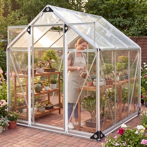 Clear Tarp 8' x 20' PVC 14 Mil Clear Tarps Heavy Duty Waterproof, 400g/m2 Clear Tarps Vinyl with Grommets for, alternate view