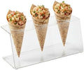 Clear Tek 7.1 x 2.8 x 3.2 Ice Cream Cone Holder, 1 Premium Popcorn Cone Holder - Compatible Cones Are Sold