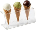 Clear Tek 7.1 x 2.8 x 3.2 Ice Cream Cone Holder, 1 Premium Popcorn Cone Holder - Compatible Cones Are Sold, alternate view 6