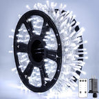 Clear Wire 720LED 230 FT White Christmas Lights with 8 Modes