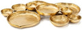 Cluster of 10 Round Serving Bowls Gold Clusters Decorative Elegant Snack Tray for Olives, Chip & Dip, Nuts