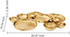 Cluster of 10 Round Serving Bowls Gold Clusters Decorative Elegant Snack Tray for Olives, Chip & Dip, Nuts, alternate view 3