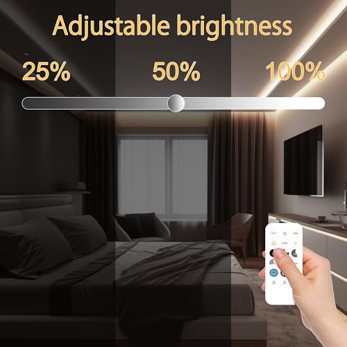 COB LED Strip Light with Remote, Dimmable 24.6FT/7.5M Flexible High Density LED Light,4000K Natural White, alternate view 2