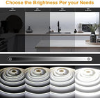 COB LED Strip Lights with Remote, 24V 9.84ft White Dimmable LED Light Strips, High Bright 6000K LED Lights with, alternate