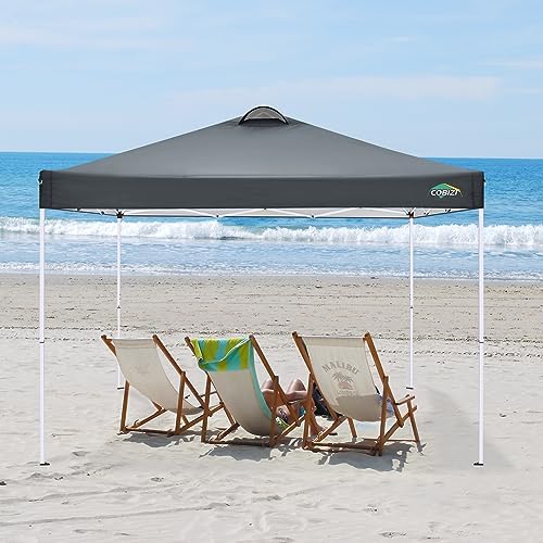 COBlZI 10x10 Pop Up Canopy Tent with 4 Removable Sidewalls, Waterproof Commercial Easy Adjustable Gazebo Tent, alternate view