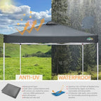 COBlZI 10x10 Pop Up Canopy Tent with 4 Removable Sidewalls, Waterproof Commercial Easy Adjustable Gazebo Tent, alternate view